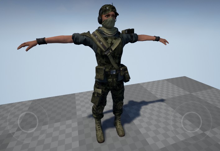 UE4军事角色模型插图 UE4军事角色模型